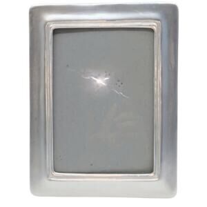 Vintage Pewter Look Silver Metal 4.5"X6.5" Photo Frame